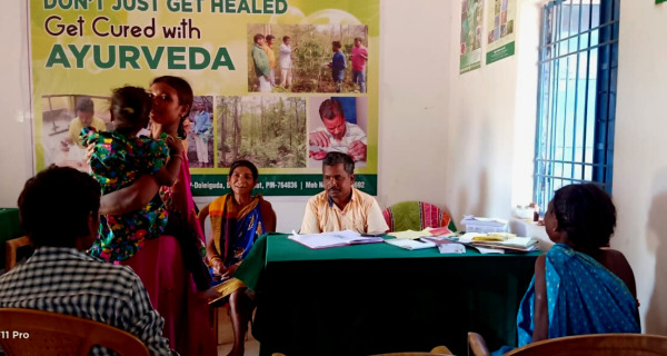 Patients at Koraput the-healing centre