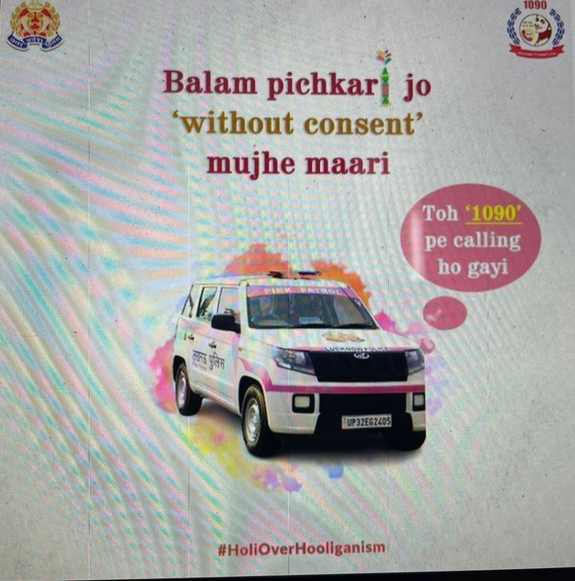 Holi With Consent: Mumbai And UP Police's Holi Messages Win Internet -  odishabytes