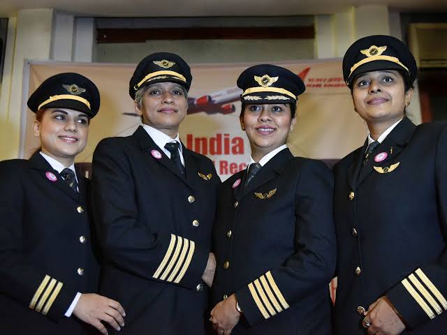 all women air india crew