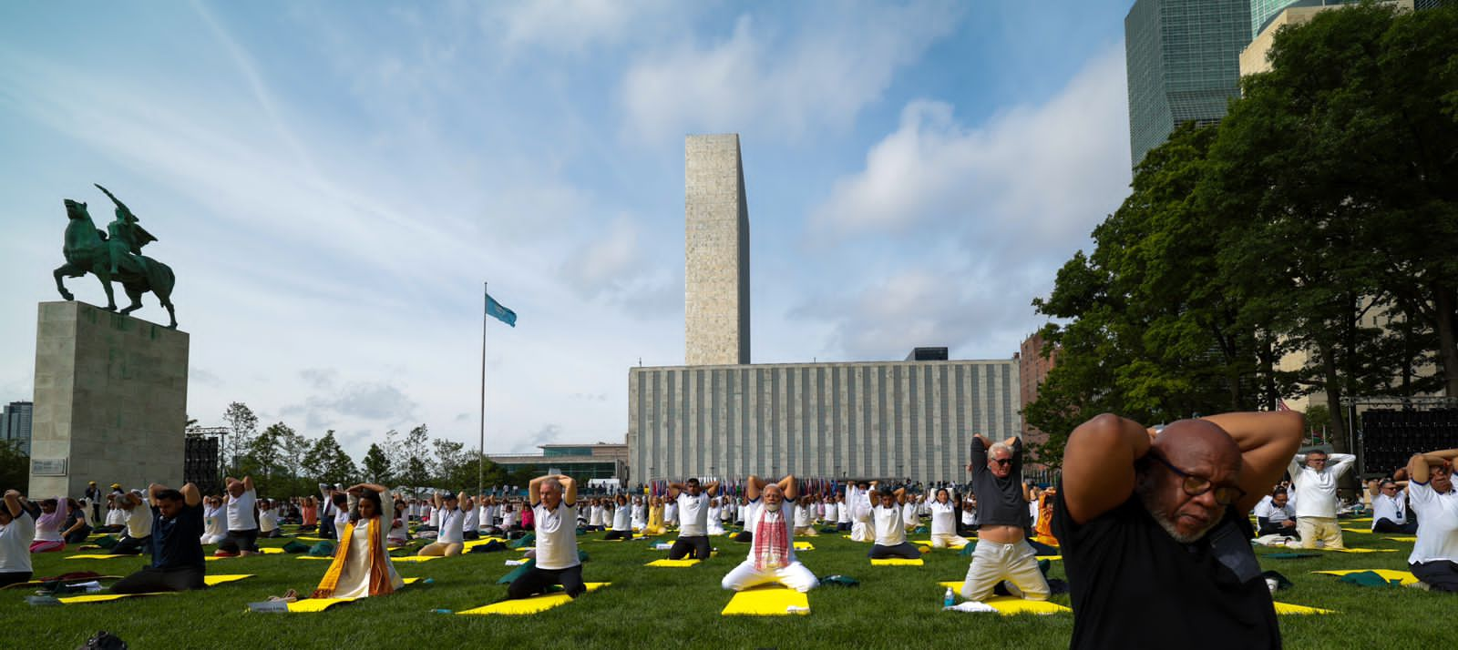 Modi yoga at UN