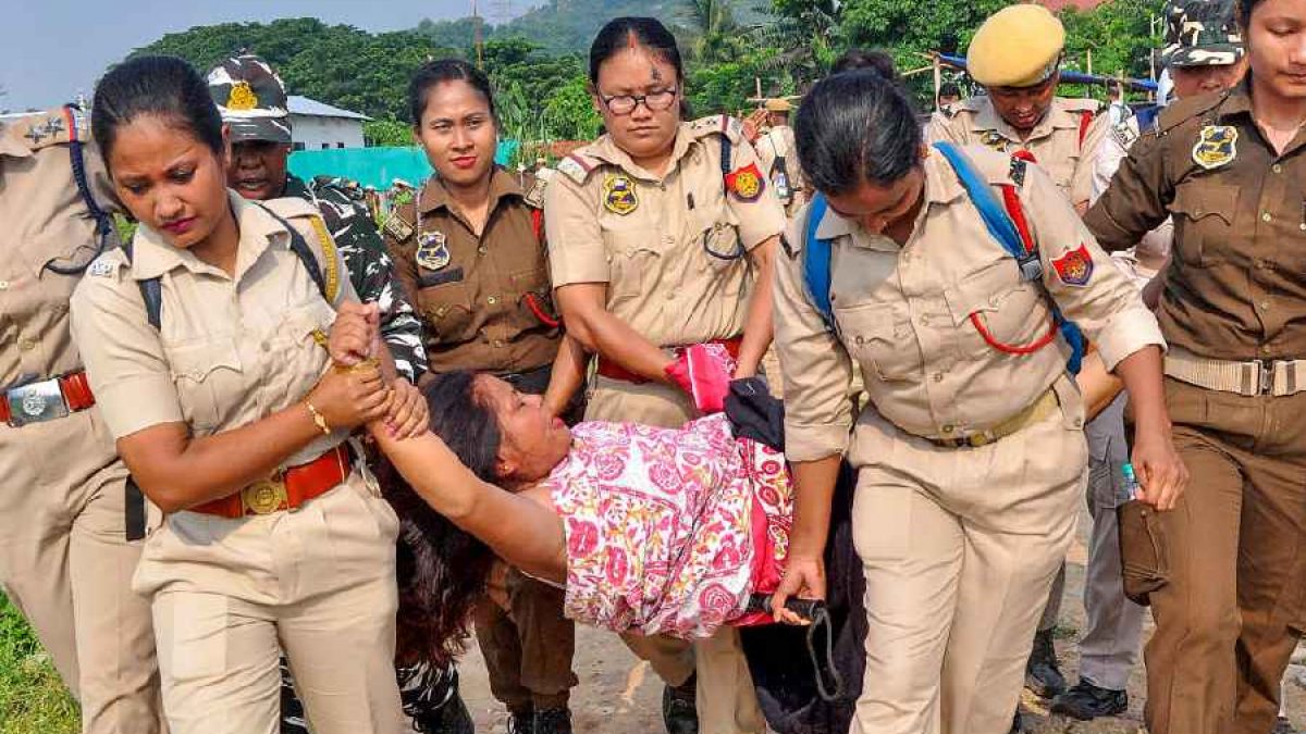 Women Stage Semi-Nude Protest In Guwahati; Know Why - odishabytes