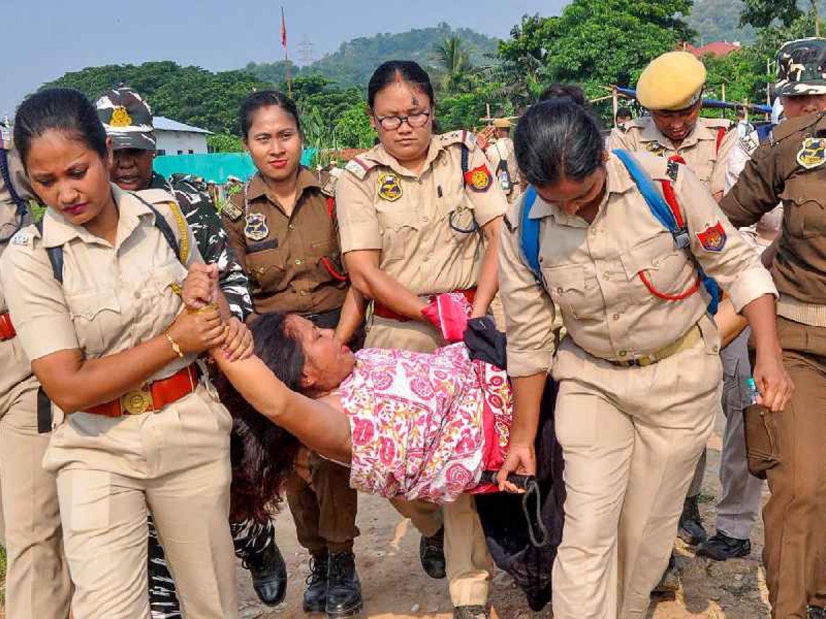 Women Stage Semi-Nude Protest In Guwahati; Know Why - odishabytes