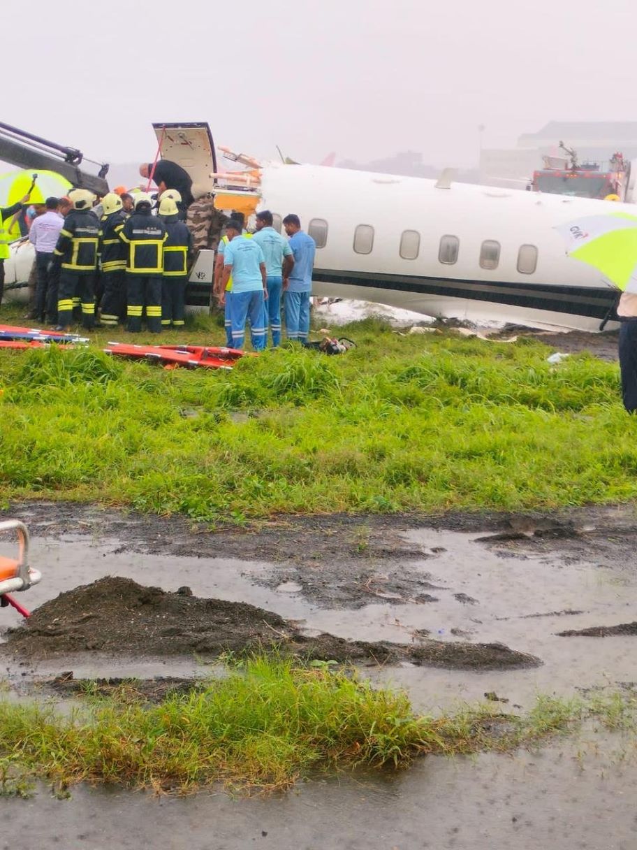 Private Plane Veers Off Mumbai Airport While Landing