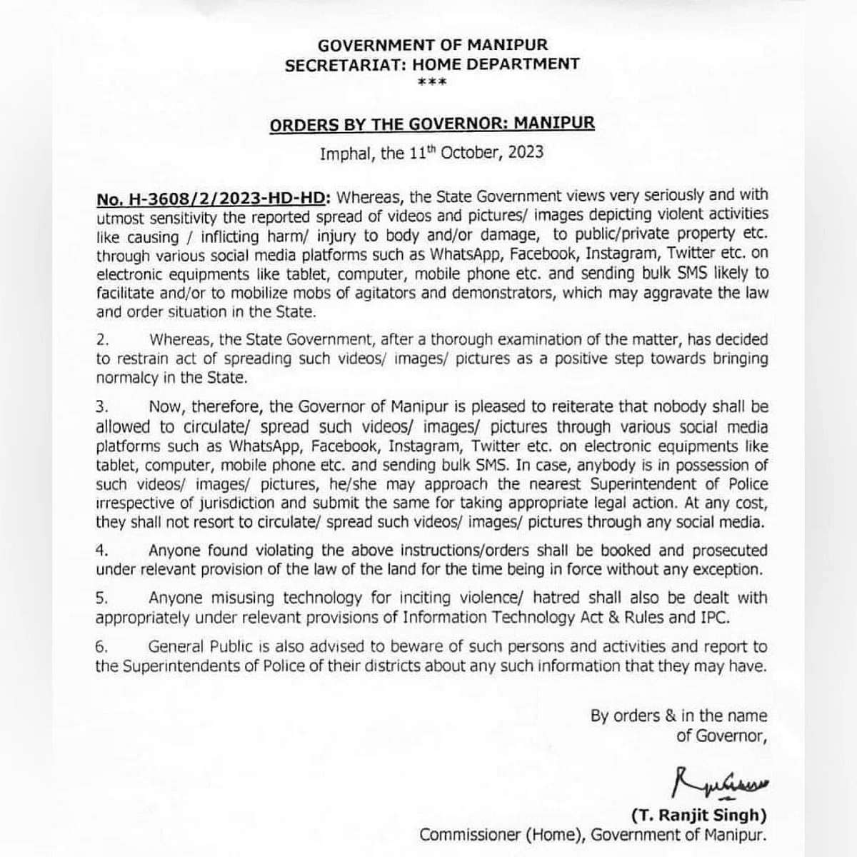 Manipur order