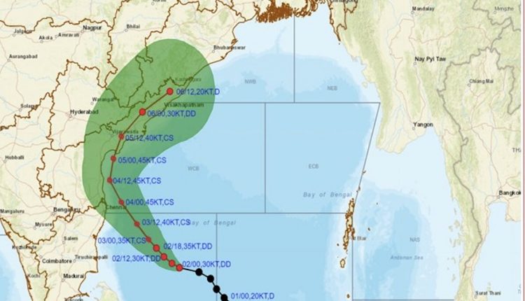 Cyclone Michaung Likely Over Bay In 24 Hours; Landfall With 100Kmph ...