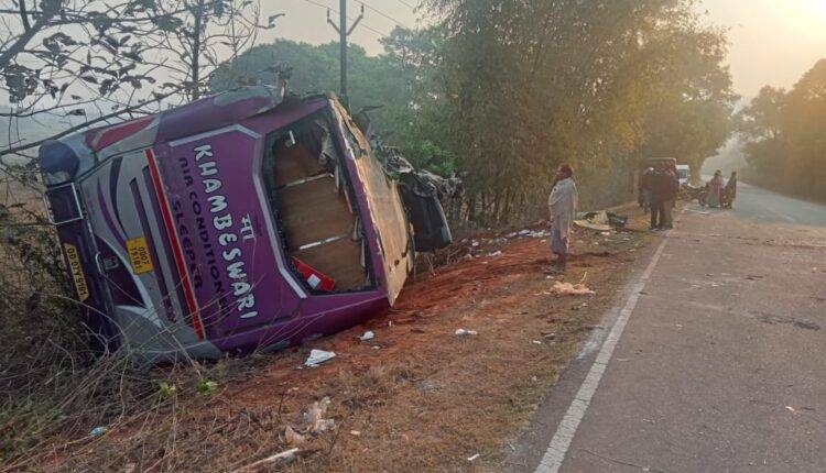 1 Dead, 20 Injured As Bus Overturns In Odisha’s Koraput