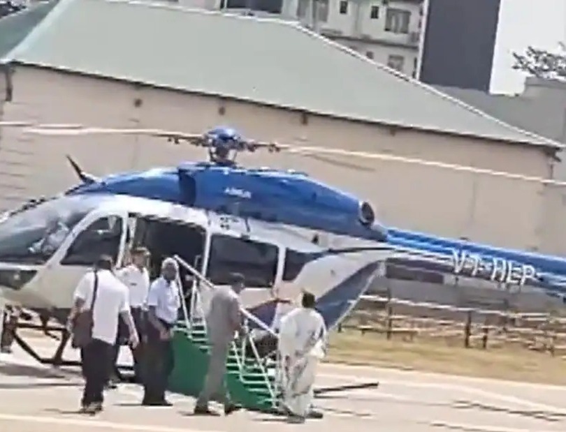 [Watch] Mamata Banerjee Slips & Falls While Boarding Helicopter In Durgapur