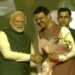 Fadnavis with PM Modi after taking oath