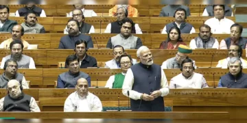 Modi in Parliament