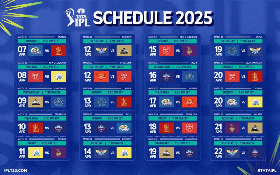 IPL fixtures